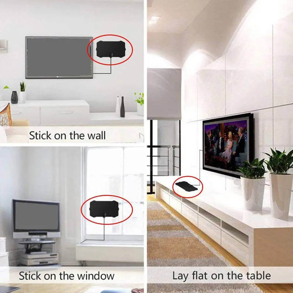 1080P 4K Antenna TV Digital HD 50 Mile Range Skywire Skywire Antenna TV Cable HD TV Digital Digital Antena HDTV 16ft Coax I W1K2
