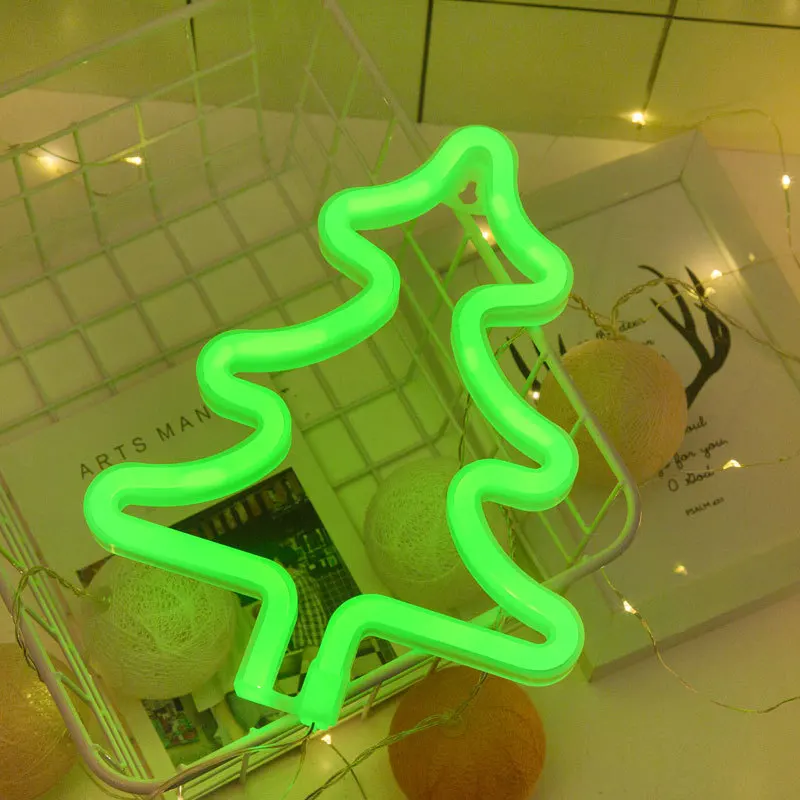 Светодиодная неоновая светосветильник вывеска трубка украшения для праздника