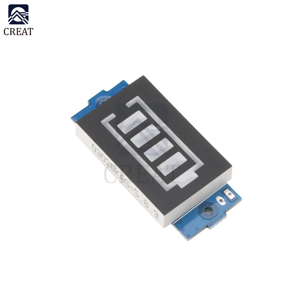 Фонарь с индикатором емкости литиевых аккумуляторов серии 4 16 8 в синий дисплей