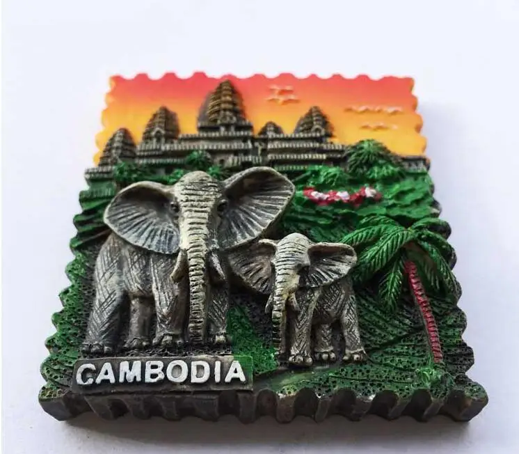 Юго-Восточная Азия Камбоджа туристический сувенир пейзаж Angkor Ват холодильник