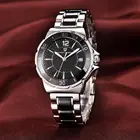 Женские керамические часы, кварцевые водонепроницаемые, с календарем