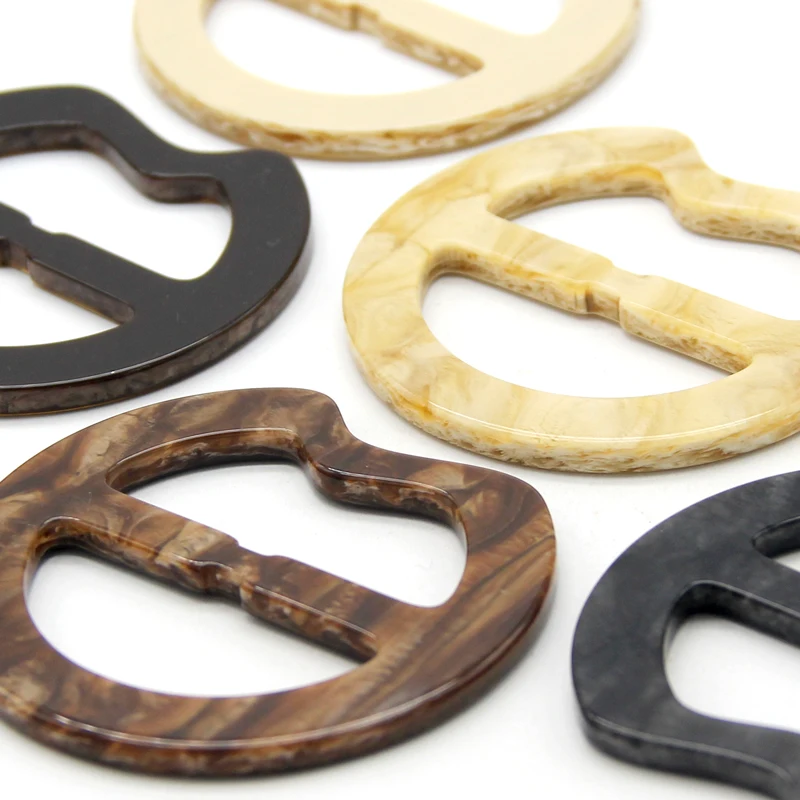 

HENGC 30 50mm Beige Brown Black Resin Belt Buckle For Clothes Women Coat Windcoat Dress Decorative Sewing Accessories Wholesale