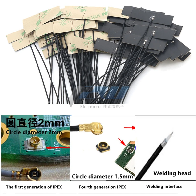 Wi-Fi 2 4G с высоким коэффициентом усиления встроенная Гибкая FPC мягкая антенна ZigBee