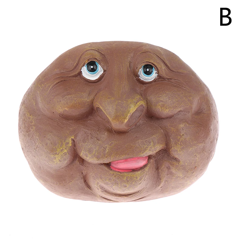 

Creative Resin Funny Stone Sculpture Funny Garden Yard Rock Statue For Outdoor Stone Crafts Decor 12cmx7cm Flowerpot Decoration