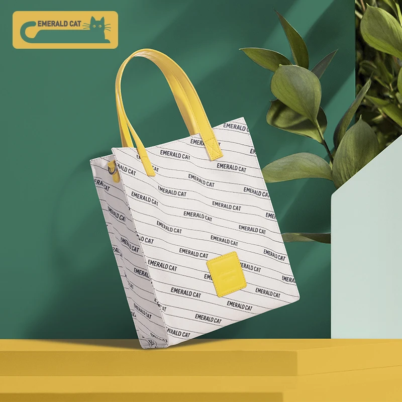 2019 модные женские сумки через плечо с изумрудным котом сумка-тоут для девочек на