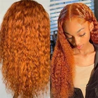 Синтетический парик фронта шнурка оранжевого цвета для женщин 99J красный цвет длинные вьющиеся волосы парики средняя часть Термостойкое волокно