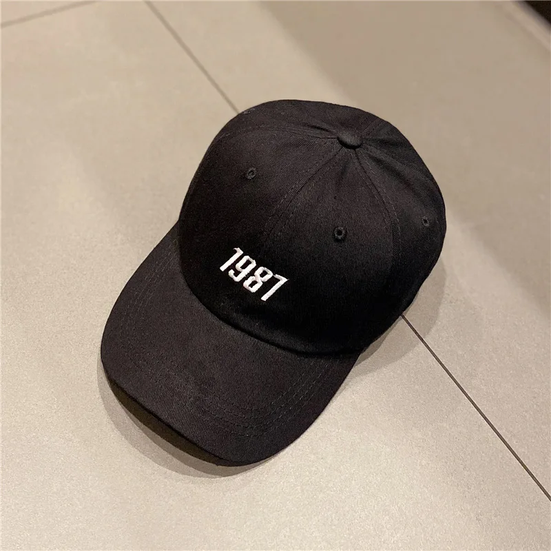 

Summer Hat For Men Women Unisex UV Protected Cotton 1987 Baseball Cap Casual Fashion Hip Hop Hat Outdoor Sports Sun Hat