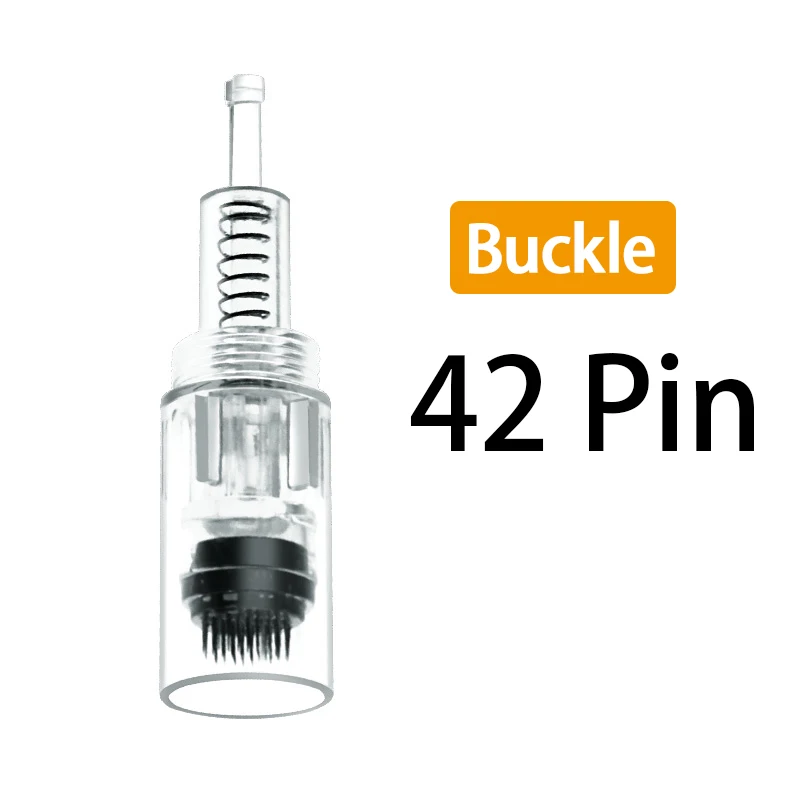 20pcs 42Pin Электрическая ручка для дермы, профессиональный беспроводной электрический набор для ухода за кожей, инструменты, ручка светодиодный, нано микроиглы для ремонта красоты, введение - Цвет: 20pcs 42Pin