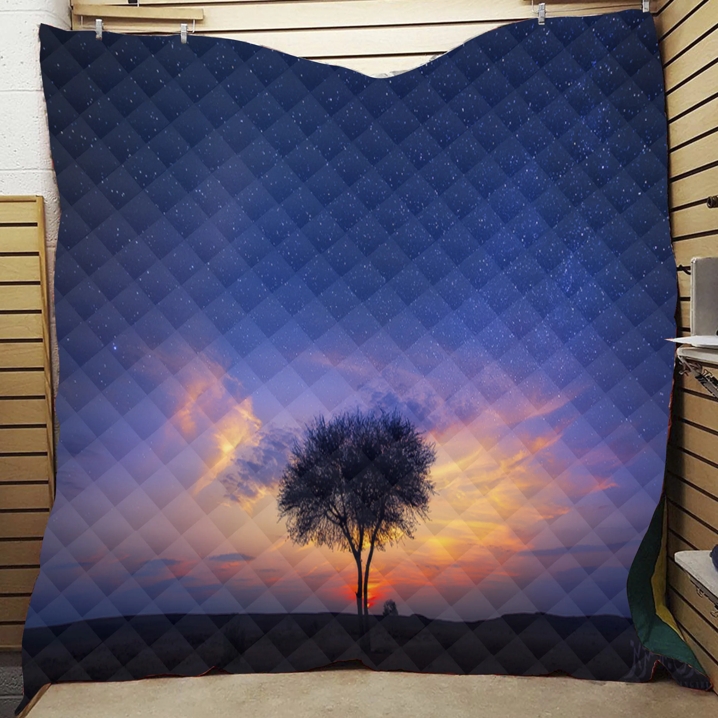 Galaxy Tree Shadow принтованное домашнее одеяло для дивана размер queen детей и взрослых