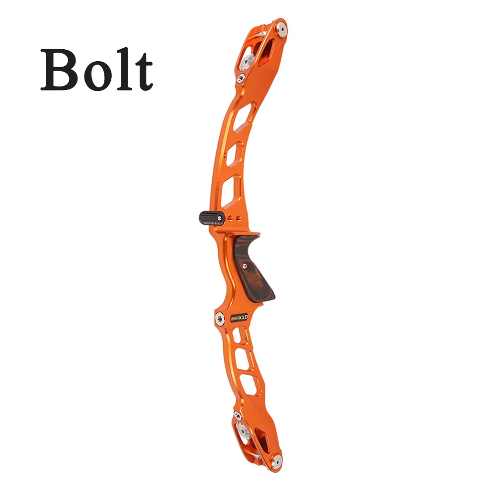 Yellow Bolt system Sanlida стрельба из лука чудо X10 высокого класса изогнутый лук стояк 2" CNC мишень ILF стояк деревянная ручка правая рука стрельба Спорт - Цвет: Yellow Bolt system