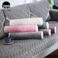 sofa protector cover for living room plain solid stretch sofa cushion mat couch covers thicken plush chair sofa towel home decor