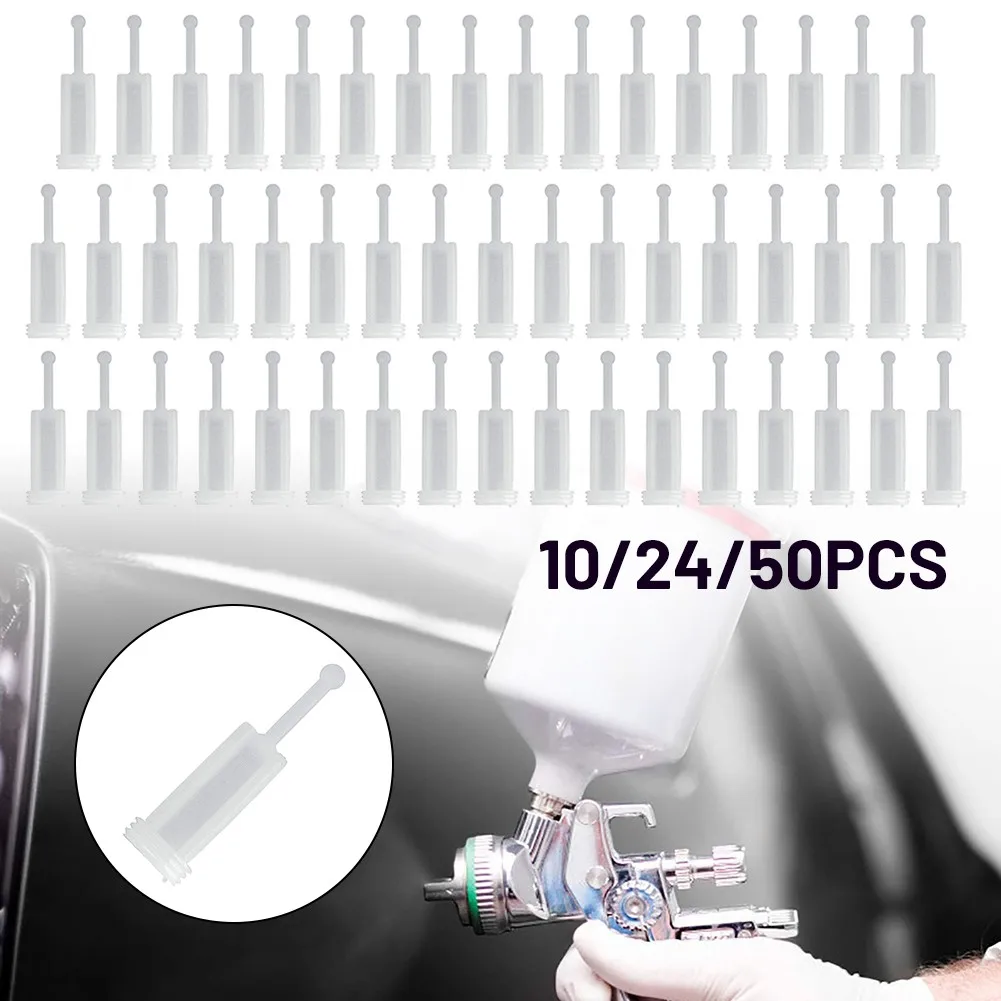 

10/24/50PCS Disposable HVLP Gravity Feed Spray Tools Strainers Filters Fine Mesh Auto Accessories Gravity Tools