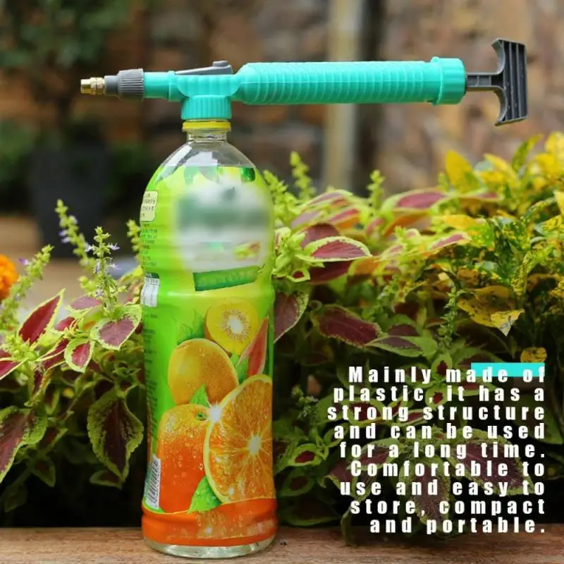 

Garden Sprayers High Pressure Air Pump Manual Sprayer Adjustable Drink Bottle Spray Head Nozzle Garden Watering Accessories