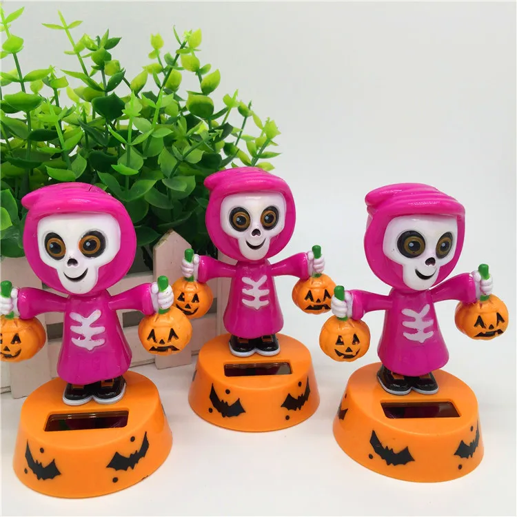 Solar Powered Halloween Swinging Dancing Animated Bobble Toy Gift Novelty Happy Girls Toys For Children |