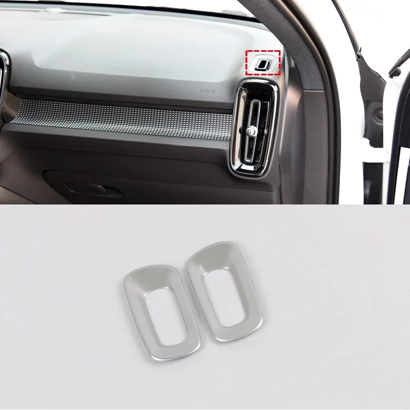 Upper Matte Для Volvo XC40 ABS автомобильный Стайлинг интерьер верхняя боковая консоль приборная панель навигация вентиляционное отверстие выход крышка планки - Название цвета: Upper Matte