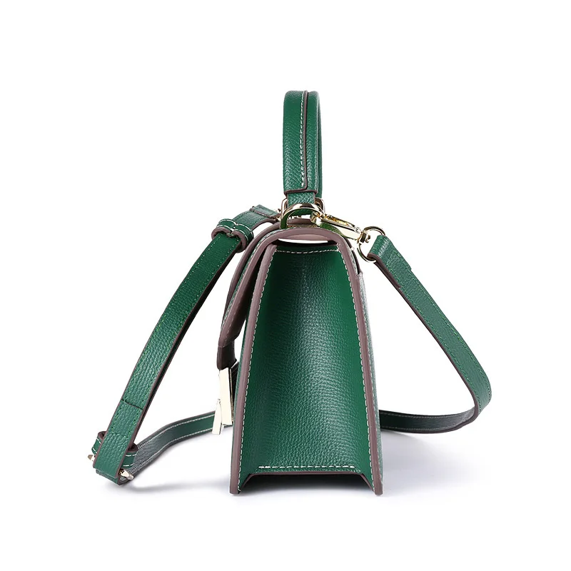 

Women Bag 2021 Small Square Bag Leather Fashionable Cross-body Bag Autumn and Winter Shoulder Bag