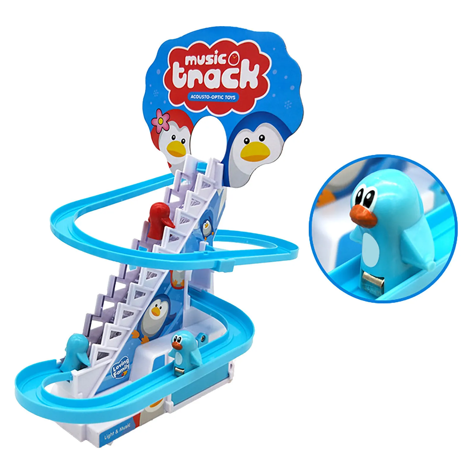 

Children's Electric Duckling/Little Penguin Climbing Stairs Toy Children Early Education Educational Tools Zabawki Antysresowe