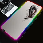 Коврик для мыши MRGBEST ROG, резиновый нескользящий светодиодный RGB коврик для игр, клавиатуры, ноутбука, ПК, большие размеры XXL