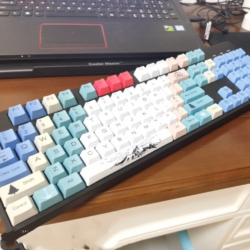 

Индивидуальные колпачки клавиш 108Key PBT тематика альпинизма OEM профиль краситель SUB колпачок для механической клавиатуры cherry Switch