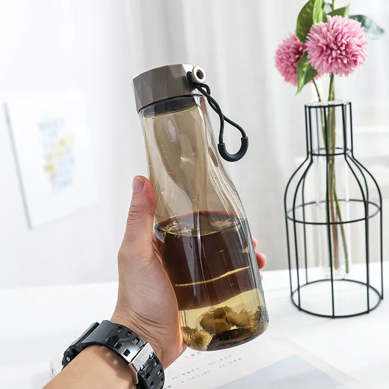 

Sports Bottle Plastic Kettle Twisted Irregular with Carrying Ring Large Capacity Bottle Outdoor Hiking Camping Trip WHSh