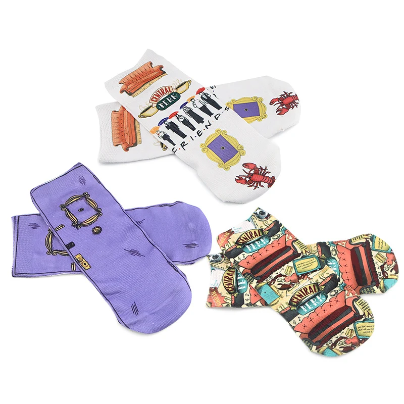 Носки с героями мультфильмов для ТВ шоу повседневные Нескользящие дышащие