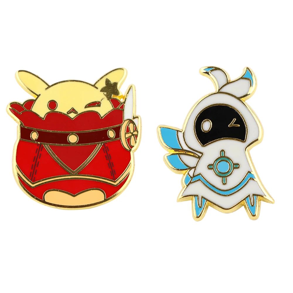 

DB931 Genshin Impact Brooches Game Enamel Pin for Pocket Shirt Lapel Creative Badge Funny Jewelry Gift for Children