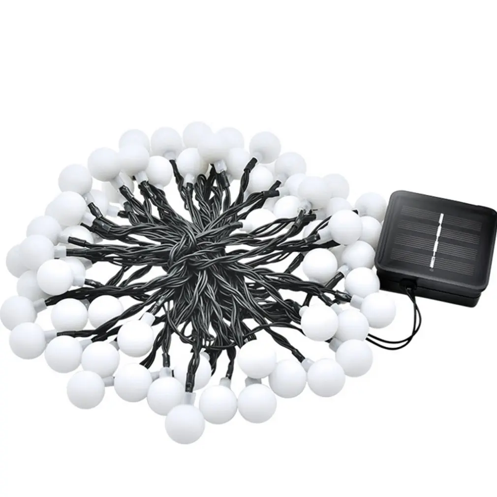 Рождественские огни солнечные световые гирлянды 60Led Открытый Газон садовый