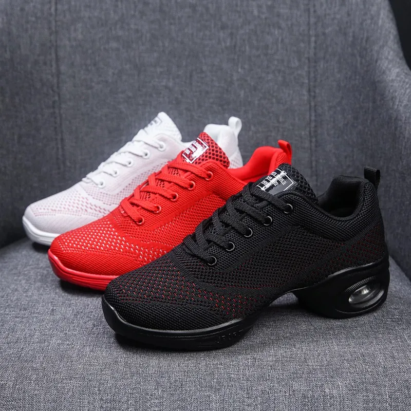 

Sports Feature Soft Outsole Breath Dance Shoes for Woman Practice Shoes Modern Dance Jazz Shoes Feminino Zapatos Sneakers EU 40