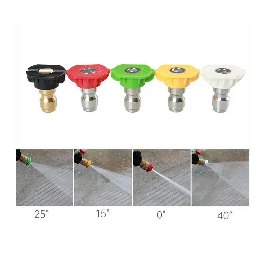 

Pressure Multiple Degrees Washer Spray Nozzle Tips 5 Nozzles Car Maintenance Auto Accessories Supplies Wholesale Dropshipping