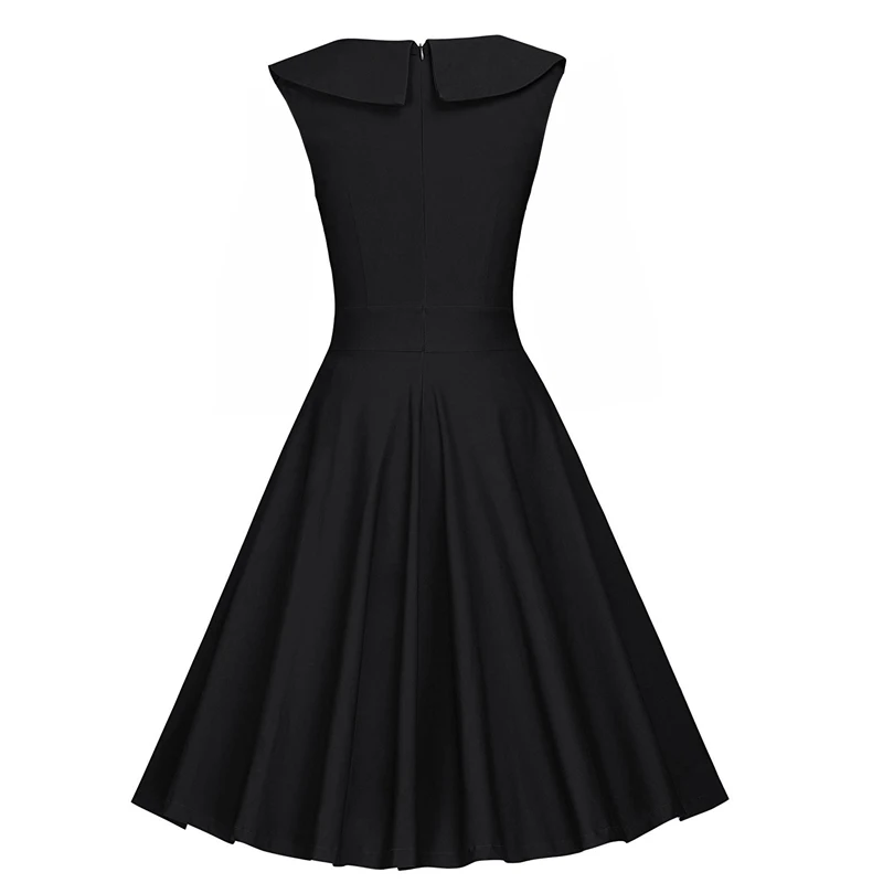 MISSJOY 2021 летнее платье для женщин в винтажном стиле Peternal воротником Rockabilly горошек