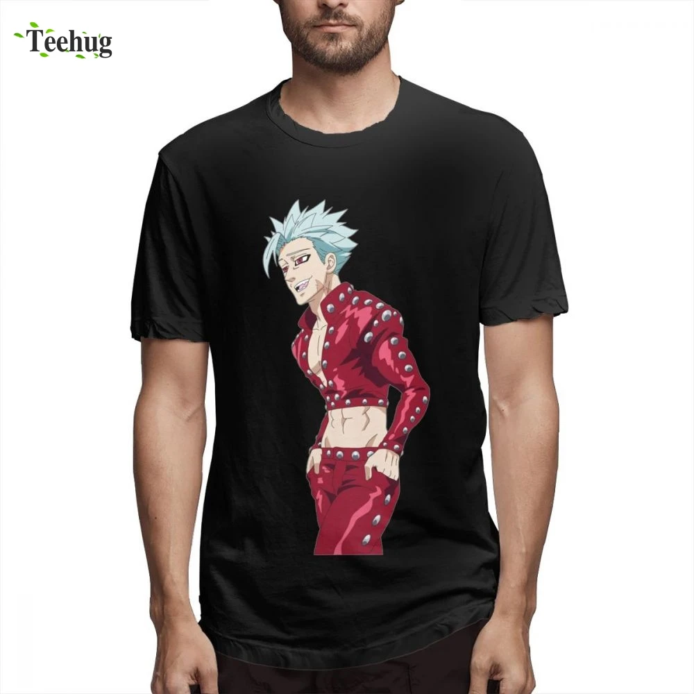 

New Design Ban T shirt Seven Deadly Sins Tee For Men Geek 3D Print For Man Pure Cotton Homme Tee Shirt