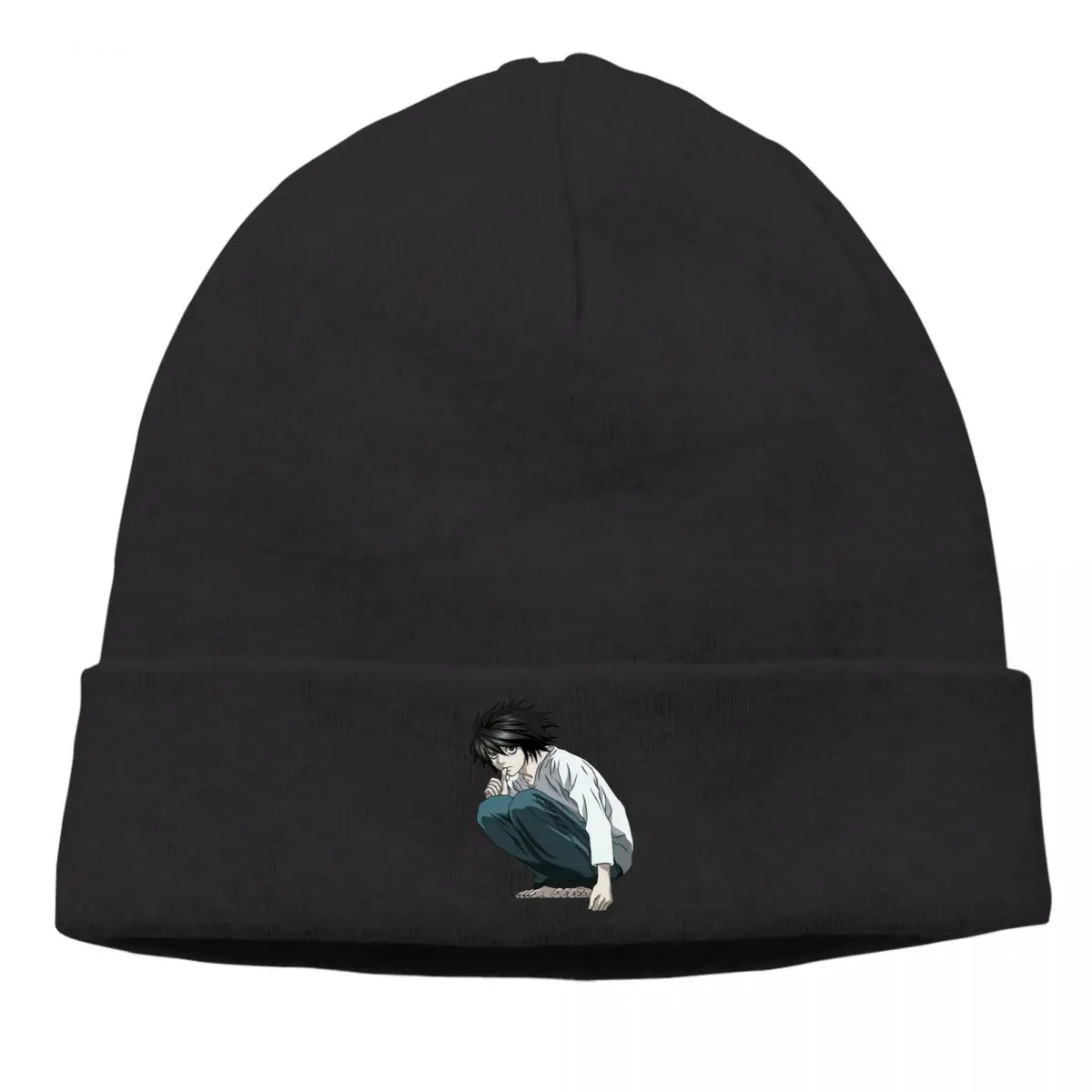 

Death Note Yagami Light Reasoning Comics Outdoor Beanie Hats L Lawliet Knitting Bonnet High Quality Skullies Caps Earmuffs