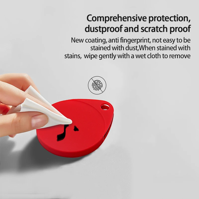 

Silicone Protective Sleeve Case Cover For Apple Airtags Tracker Location Protector For Iphone Airtags Keychain Smart Accessory