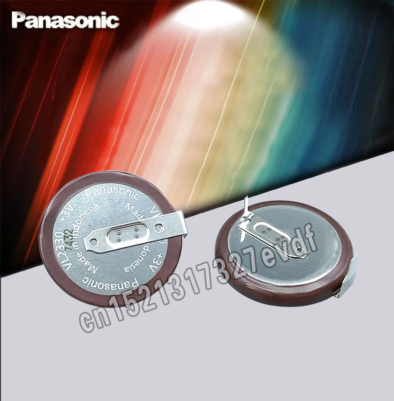

1-2pc Original New For PANASONIC VL2330 2330 Rechargeable lithium battery coin cell for car key button