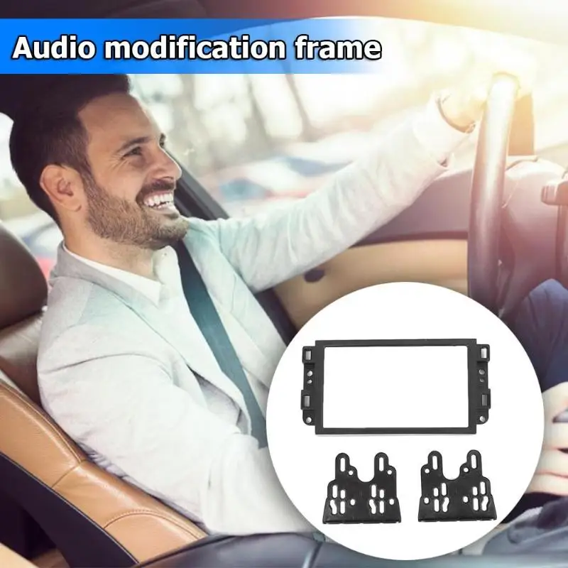 2 Din Car Stereo Install Dash Panel ABS Mounting Frame Trim Kit for Gentra |