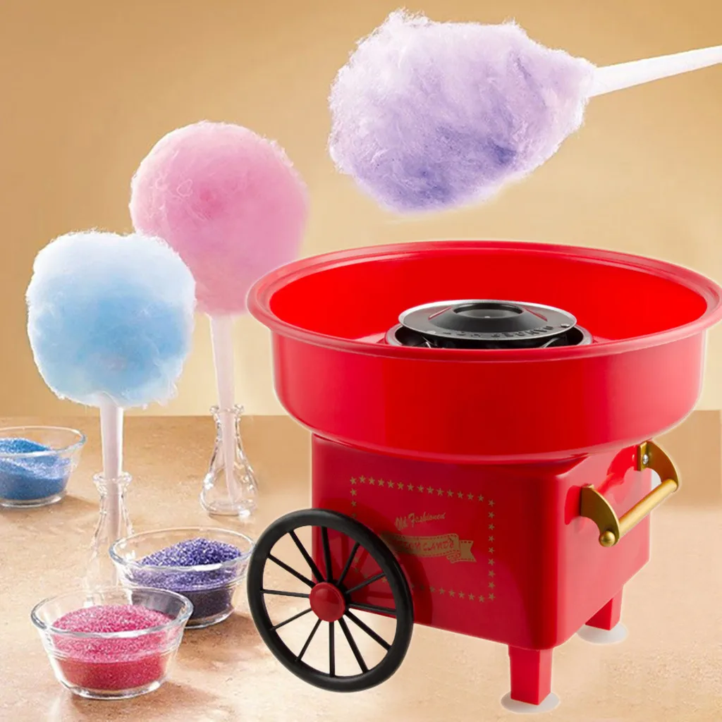 

Electric Diy Sweet Cotton Candy Maker Cotton Sugar Floss Machine Mini Marshmallow Machine Halloween Christmas Kids Gift 2020