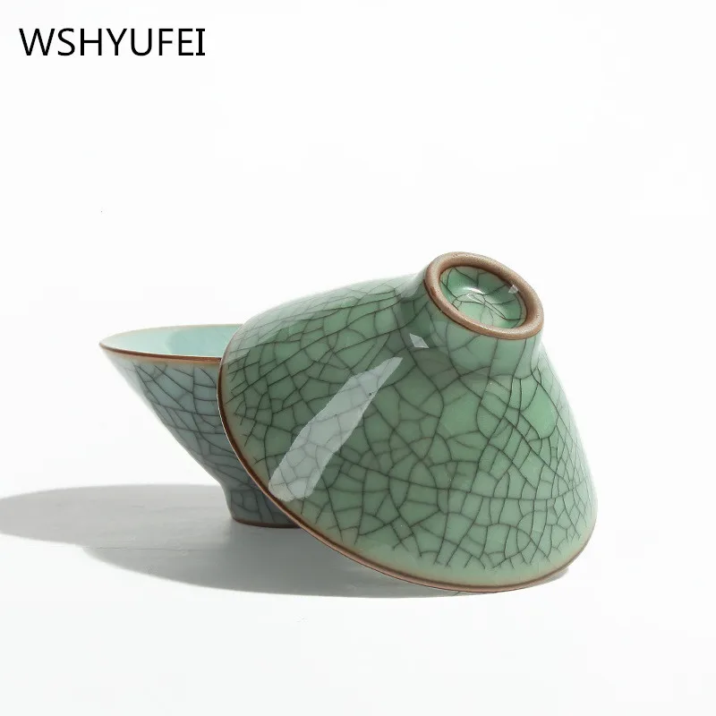 2 шт./лот, чайный набор celadon, чашки кунг-фу, высокое качество, керамическая чашка, современный простой чайный набор, емкость 50 мл, керамическая чашка