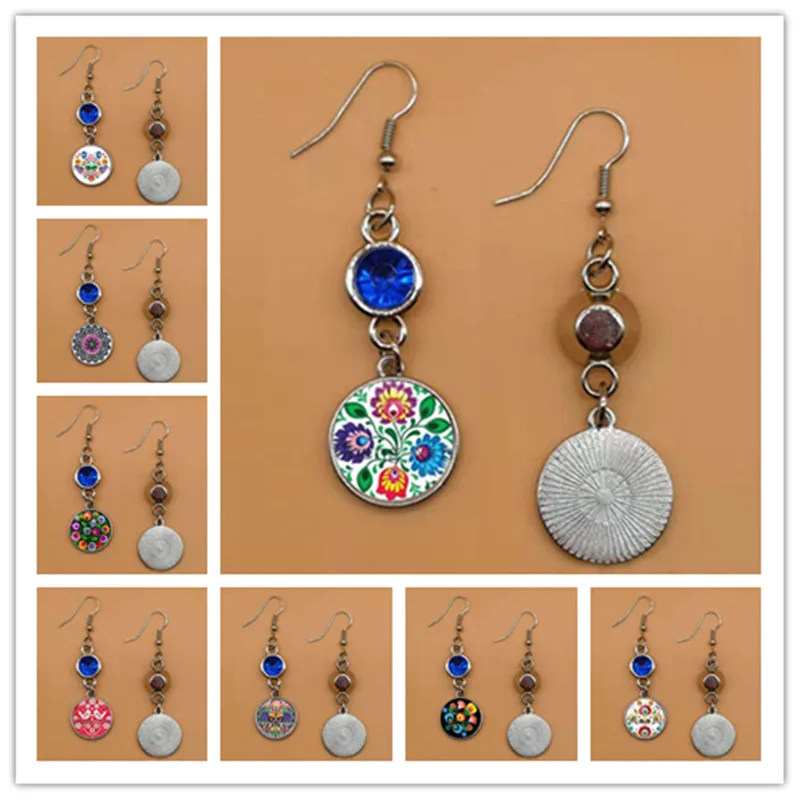 Новинка Лидер продаж польские серьги с узором в стиле народного искусства модные