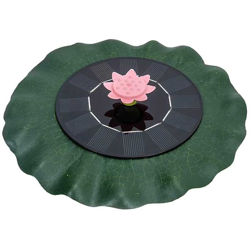 

Solar Fountain Pump,Upgraded Lotus Leaf Solar Fountain Pump Floating Solar Fountain with 9 Sprinkler for Bird Bath, Pond