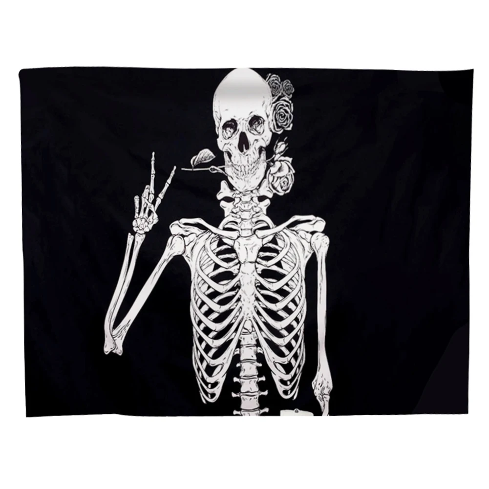 Настенный гобеленовый фон с изображением черепа для ТВ вечерние костюмы на
