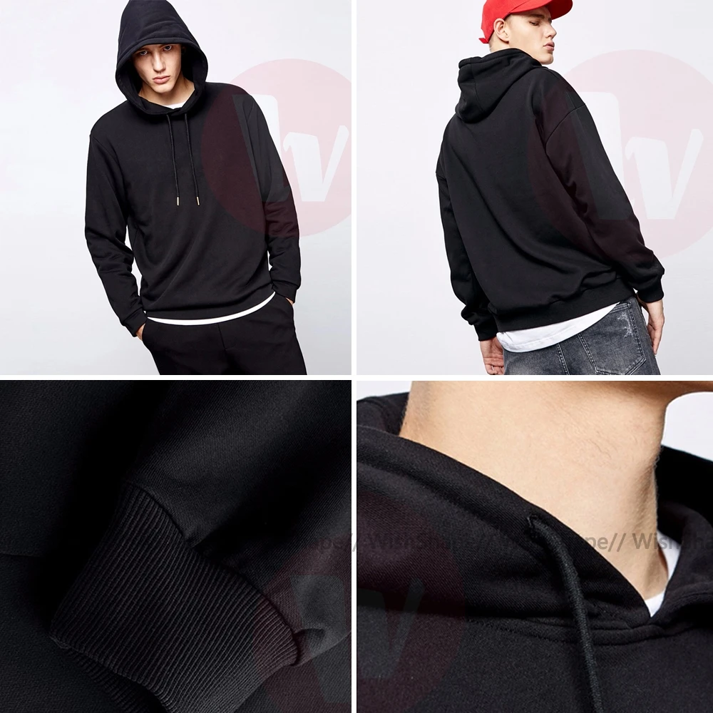 Choose Life Hoodie Hoodies Streetwear Mens Pullover Casual Long Sleeve Over Size Blue Cotton Warm | Мужская одежда