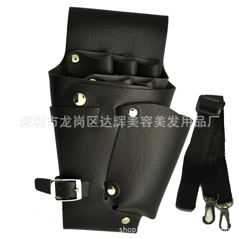 Кожаный парикмахерский набор для хранения ножниц съемная сумка ремень |