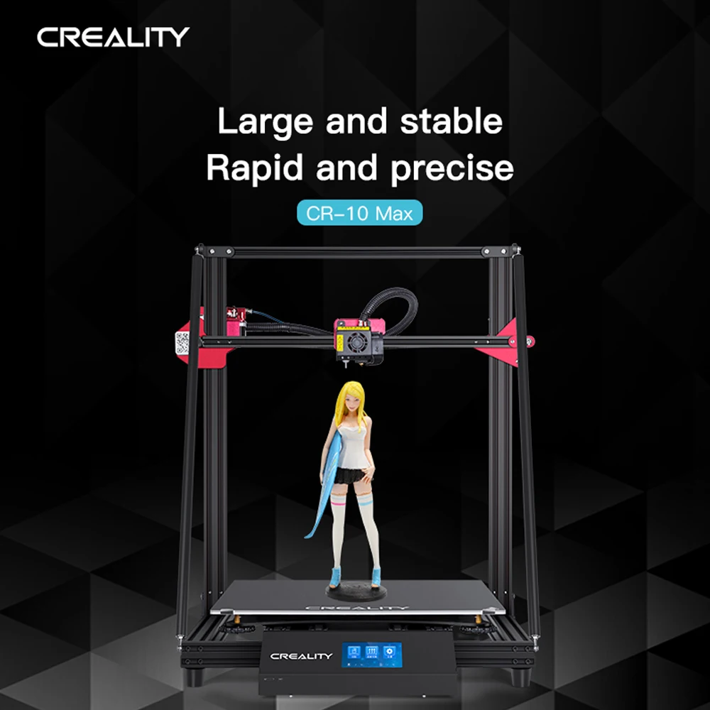 Creality FDM 0 1 мм 17 7*17 7*18 5 дюймов 3d принтер 4 3 ''сенсорный экран для архитектурного