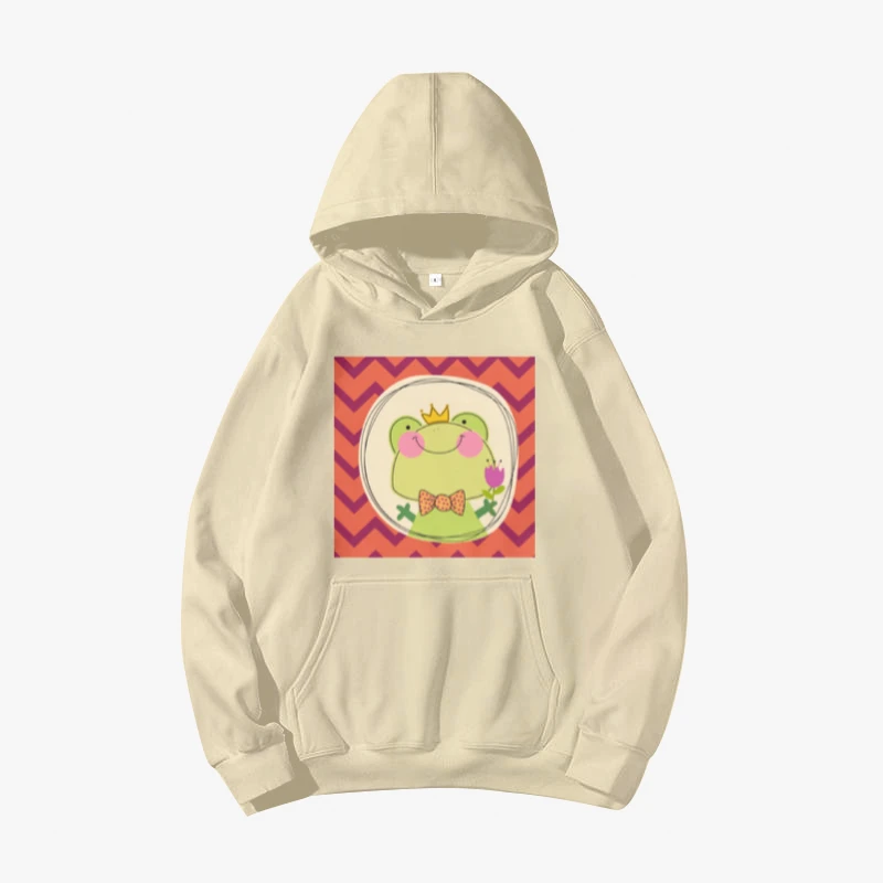 

2021 популярная Осенняя мужская толстовка с забавным принтом лягушки, сказочный принц, Топ большого размера в стиле хип-хоп, крутая уличная од...