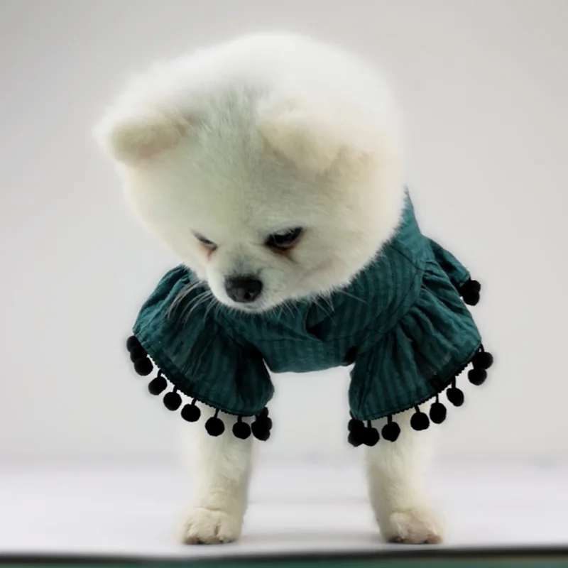 

Sweet Tassel Pet Cat Dog Clothes for Small Dogs Summer Princess Dog Dress Puppy Clothing Skirt Chihuahua Yorkshire Pug Dresses