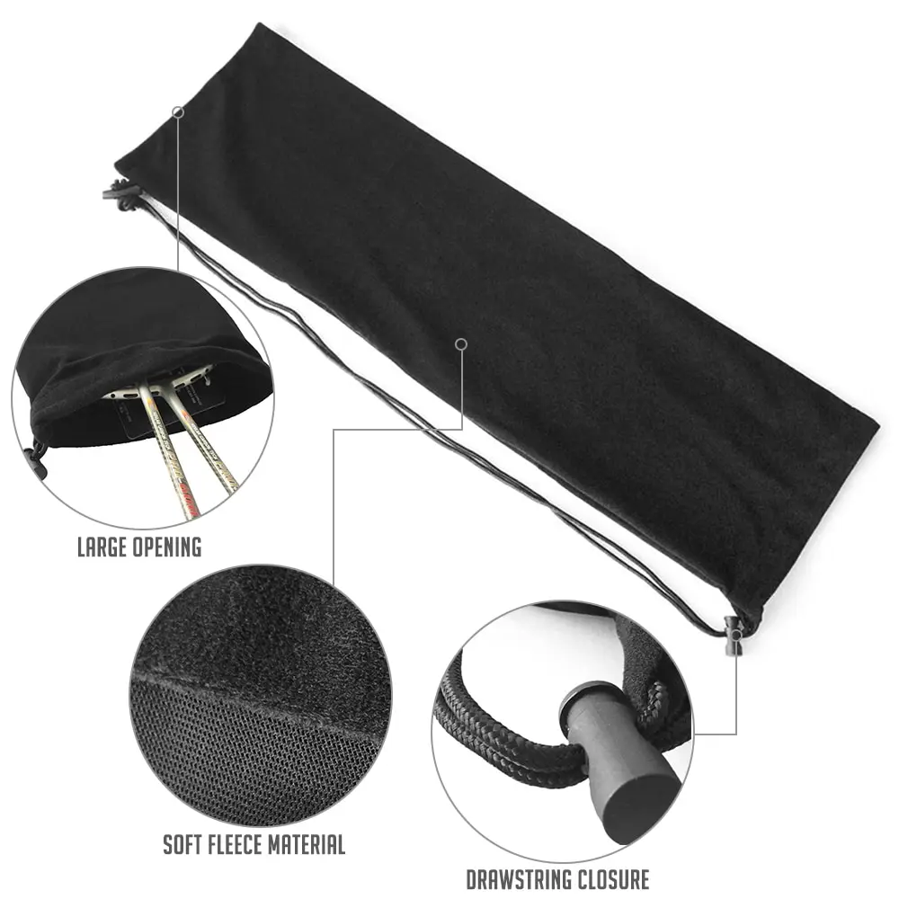 Чехол для ракетки бадминтона мягкая флисовая сумка хранения чехол занятий