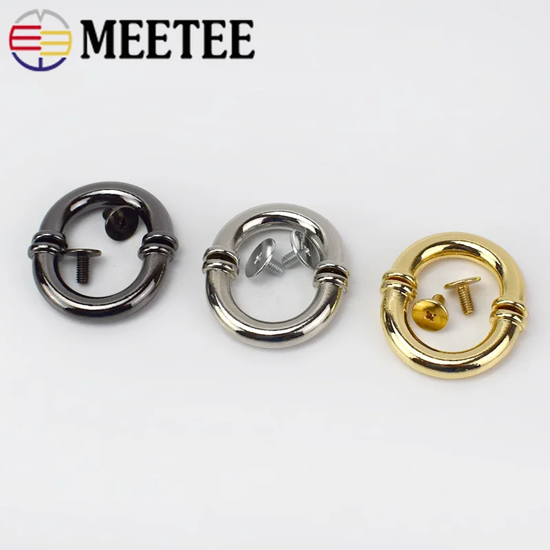 Meetee 4/10 шт. 15 мм сплав арочный мост металлические пряжки DIY ремешок U образное