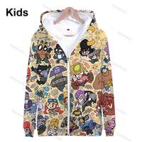 leon childrens wear kids hoodies shooting game 3d hoodie sweatshirt boys girls harajuku long sleeve jacket coat teen clothes