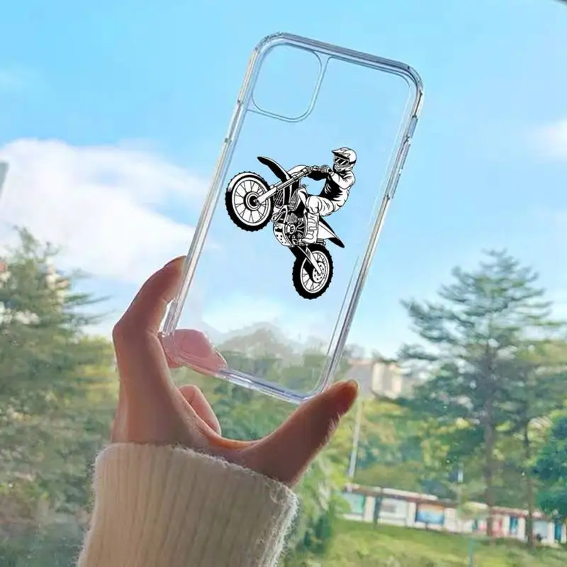 moto cross motorcycle sports phone case for iphone 11 12 13 mini pro xs max 8 7 6 6s plus x 5s se 2020 xr free global shipping