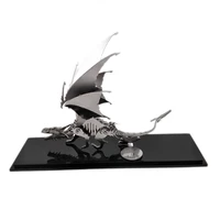 steel warcraft 3d metal puzzle ice dragon diy jigsaw model gift and toys for adults children